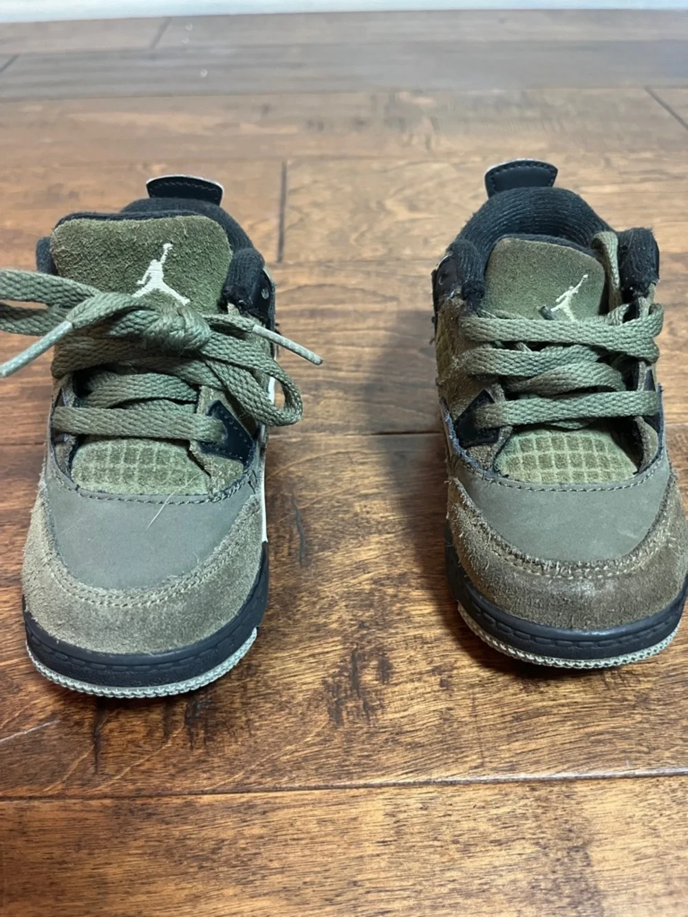 Nike Jordan 4 Retro SE Craft Toddler Sneakers, Medium Olive, size 6C
